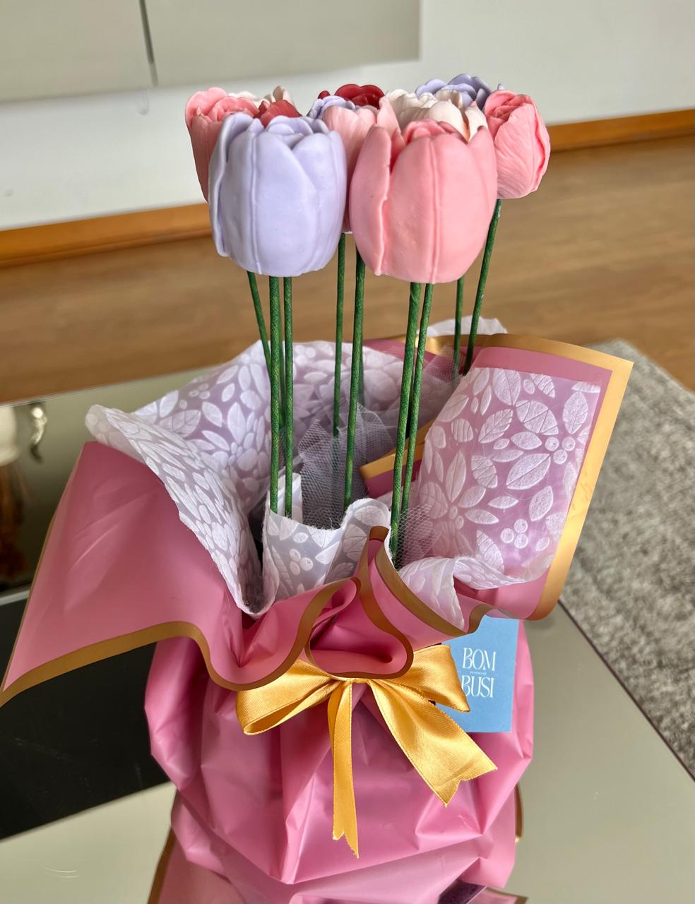 Tulipanes de jabon x 6 - Arreglo #2