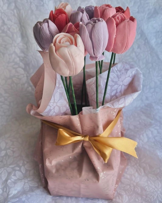 Tulipanes de jabon x 12 - Arreglo #1